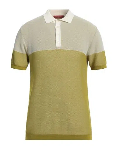 Daniele Fiesoli Man Sweater Acid Green Size L Cotton