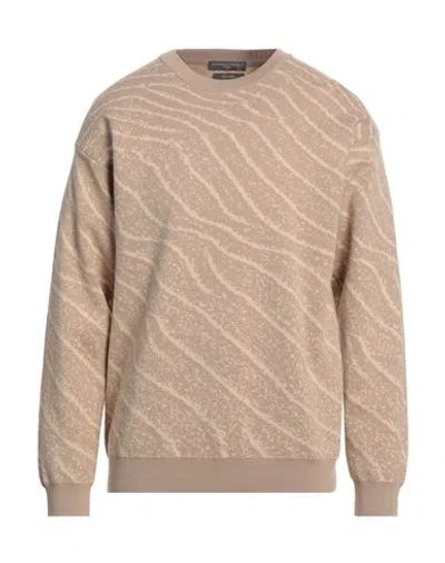 Daniele Fiesoli Man Sweater Beige Size L Cotton