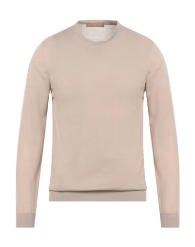 Daniele Fiesoli Man Sweater Beige Size L Merino Wool