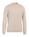 Daniele Fiesoli Man Sweater Beige Size L Merino Wool In Beige