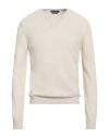 Daniele Fiesoli Man Sweater Beige Size L Wool, Cashmere In Neutral