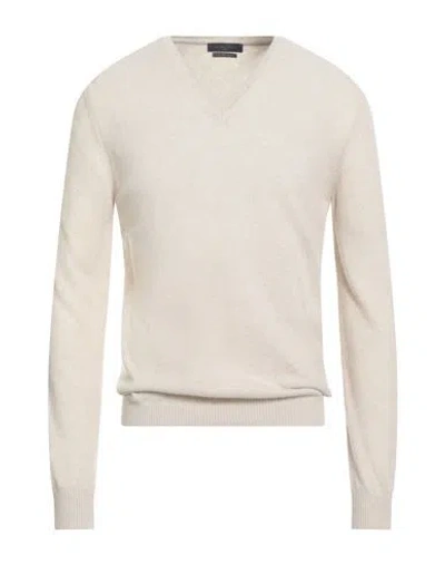 Daniele Fiesoli Man Sweater Beige Size L Wool, Cashmere In Neutral