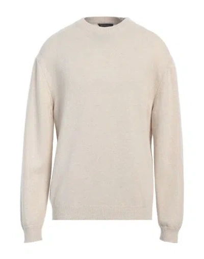 DANIELE FIESOLI DANIELE FIESOLI MAN SWEATER BEIGE SIZE L WOOL, CASHMERE