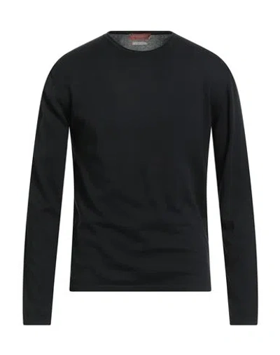 Daniele Fiesoli Man Sweater Black Size L Cotton