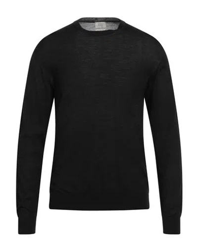 DANIELE FIESOLI DANIELE FIESOLI MAN SWEATER BLACK SIZE L MERINO WOOL