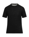 Daniele Fiesoli Man Sweater Black Size L Merino Wool