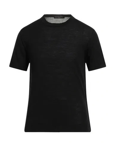 Daniele Fiesoli Man Sweater Black Size L Merino Wool