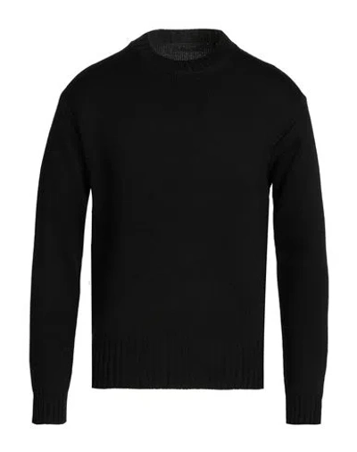 Daniele Fiesoli Man Sweater Black Size L Merino Wool, Acrylic
