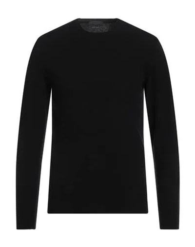 Daniele Fiesoli Man Sweater Black Size L Merino Wool, Cashmere