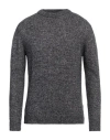 Daniele Fiesoli Man Sweater Black Size L Polyamide, Baby Alpaca Wool, Cashmere, Mohair Wool