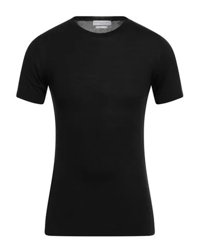 Daniele Fiesoli Man Sweater Black Size M Silk In Black
