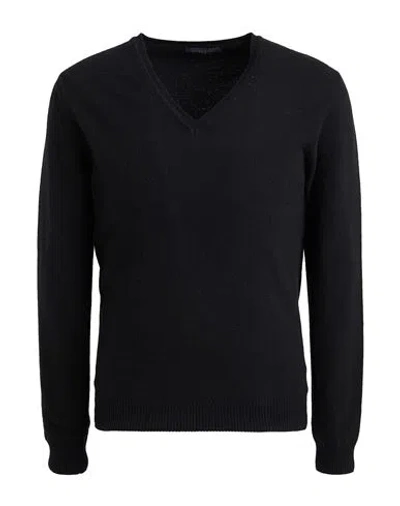 DANIELE FIESOLI DANIELE FIESOLI MAN SWEATER BLACK SIZE M WOOL, CASHMERE