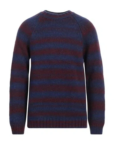 Daniele Fiesoli Man Sweater Blue Size M Baby Alpaca Wool, Merino Wool, Polyamide In Blue