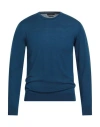 Daniele Fiesoli Man Sweater Blue Size S Merino Wool