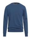 Daniele Fiesoli Man Sweater Blue Size S Merino Wool, Cashmere