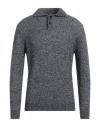 Daniele Fiesoli Man Sweater Blue Size S Polyamide, Baby Alpaca Wool, Cashmere, Mohair Wool