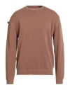 Daniele Fiesoli Man Sweater Brown Size L Cotton