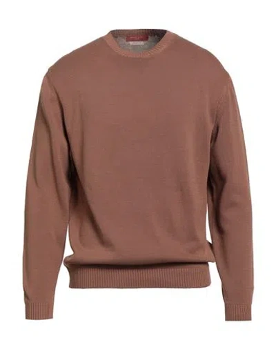 DANIELE FIESOLI DANIELE FIESOLI MAN SWEATER BROWN SIZE L COTTON