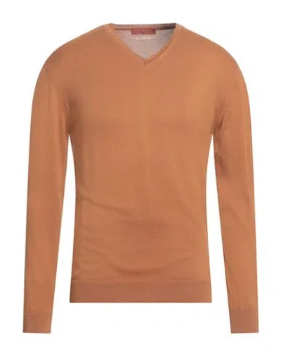 Daniele Fiesoli Man Sweater Brown Size L Giza 45 Cotton