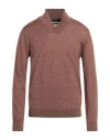 Daniele Fiesoli Man Sweater Brown Size L Merino Wool