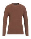 Daniele Fiesoli Man Sweater Brown Size L Merino Wool, Acrylic