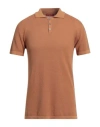 Daniele Fiesoli Man Sweater Camel Size L Cotton In Beige