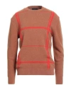 Daniele Fiesoli Man Sweater Camel Size L Merino Wool, Polyamide, Cashmere, Elastane