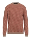 Daniele Fiesoli Man Sweater Camel Size L Wool, Cashmere