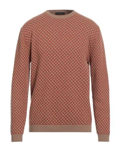 Daniele Fiesoli Man Sweater Camel Size L Wool, Cashmere
