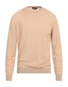 Daniele Fiesoli Man Sweater Camel Size S Merino Wool