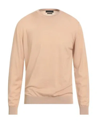 Daniele Fiesoli Man Sweater Camel Size S Merino Wool