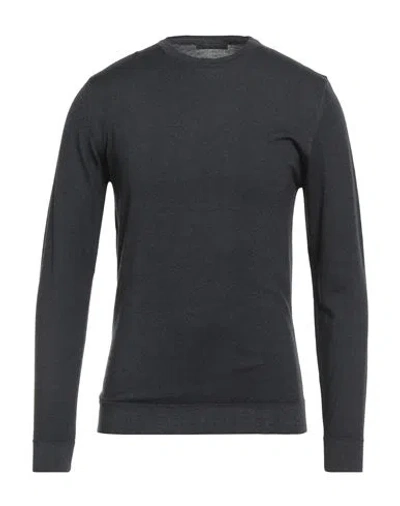 DANIELE FIESOLI DANIELE FIESOLI MAN SWEATER CHARCOAL SIZE L MERINO WOOL