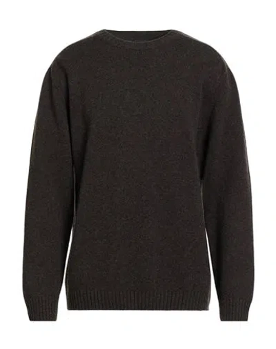 Daniele Fiesoli Man Sweater Charcoal Size M Merino Wool