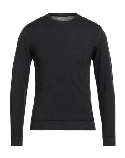 DANIELE FIESOLI DANIELE FIESOLI MAN SWEATER CHARCOAL SIZE M VIRGIN WOOL