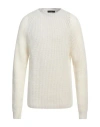Daniele Fiesoli Man Sweater Cream Size L Merino Wool, Polyamide, Nylon In White