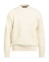Daniele Fiesoli Man Sweater Cream Size L Virgin Wool, Cashmere In White