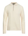 Daniele Fiesoli Man Sweater Cream Size L Wool, Cashmere