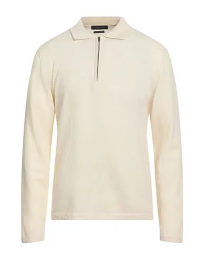 Daniele Fiesoli Man Sweater Cream Size L Wool, Cashmere