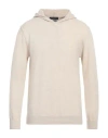 Daniele Fiesoli Man Sweater Cream Size L Wool, Cashmere
