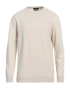 Daniele Fiesoli Man Sweater Beige Size L Wool, Cashmere In White