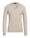 Daniele Fiesoli Man Sweater Cream Size L Wool, Cashmere In White