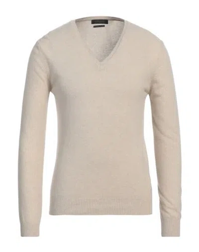 Daniele Fiesoli Man Sweater Cream Size L Wool, Cashmere In White