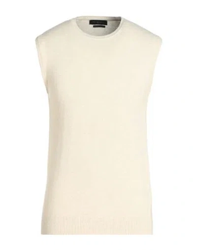 Daniele Fiesoli Man Sweater Cream Size L Wool, Cashmere In White