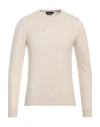 Daniele Fiesoli Man Sweater Cream Size Xxl Merino Wool, Cashmere