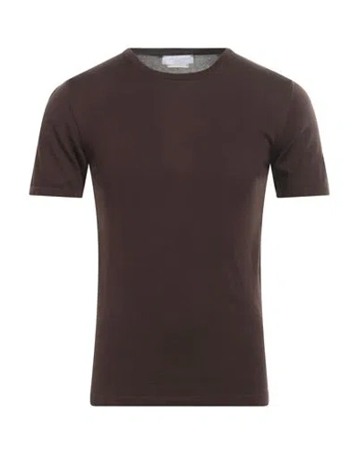 Daniele Fiesoli Man Sweater Dark Brown Size S Cotton