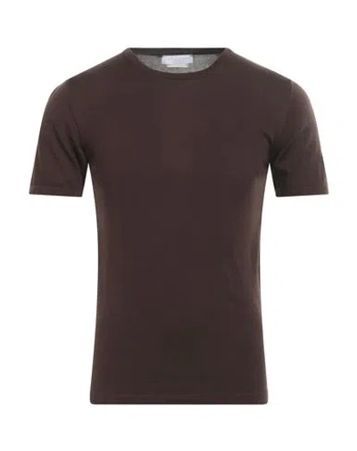 Daniele Fiesoli Man Sweater Dark Brown Size S Cotton In Brown