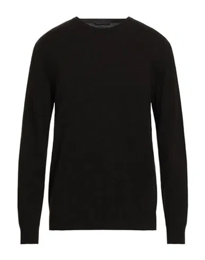 Daniele Fiesoli Man Sweater Dark Brown Size S Merino Wool, Cashmere
