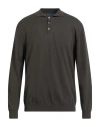 Daniele Fiesoli Man Sweater Dark Brown Size Xxl Cotton