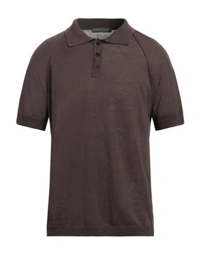 Daniele Fiesoli Man Sweater Dark Brown Size S Linen, Cotton