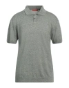 Daniele Fiesoli Man Sweater Dark Green Size Xl Linen, Cotton